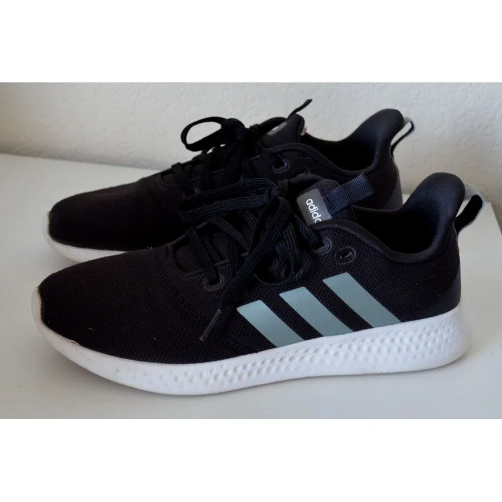 Adidas CloudFoam Comfort Womens Size US 9.5 Black Lace Up HWI 28Y001